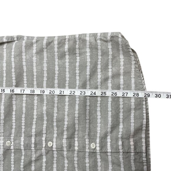 THREADS 4 THOUGHT BUTTON UP SHIRT LIGHTWEIGHT STRIPED MENS M 100% ORGANIC COTTON - Picture 6 of 6